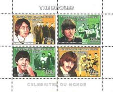 Timbres Musique Beatles Congo RD 1781/1784 ** (63973BS) - cote