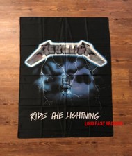 METALLICA - RIDE THE LIGHTNING BANNER FLAG FABRIC POSTER TAPESTRY vintage 1994
