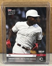 2019 TOPPS NOW PLAYERS WEEKEND #PW43 ARISTIDES AQUINO REDS CALL-UP Print Run 225