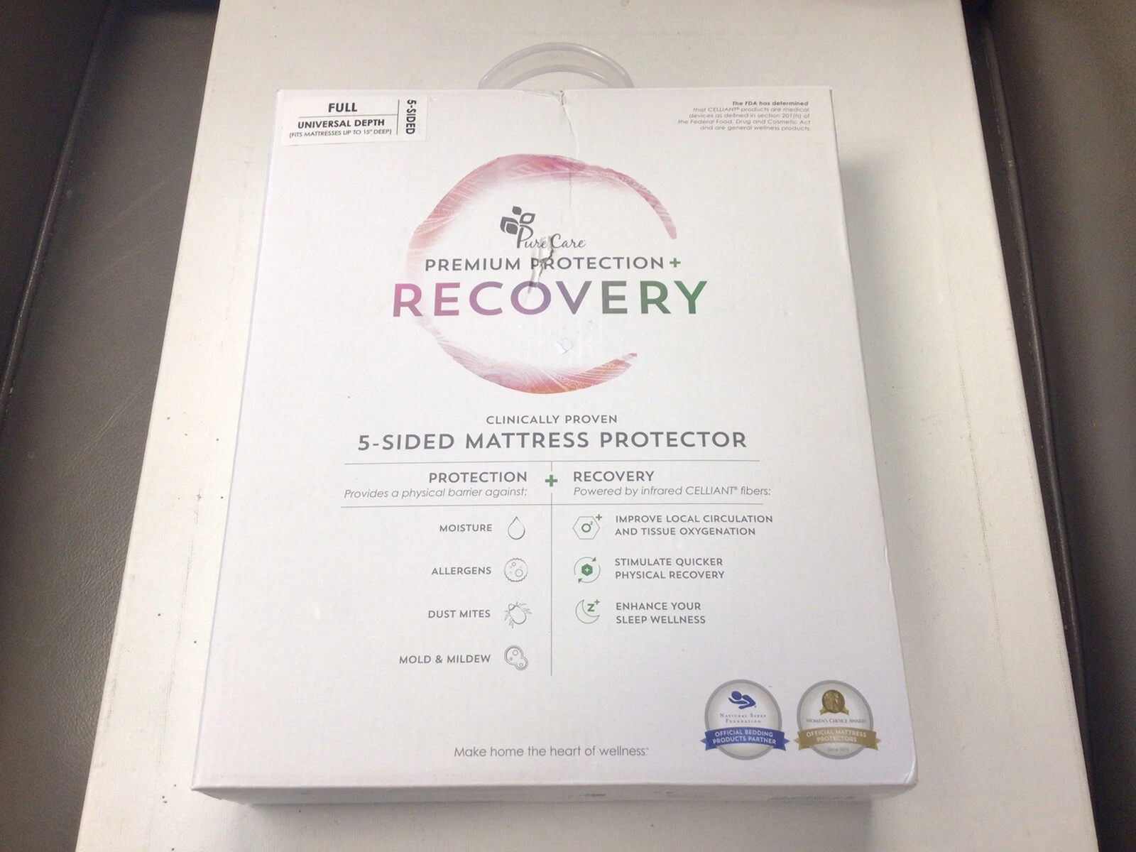 Full Size Pure Care Premium Protection Recovery 5 Sided