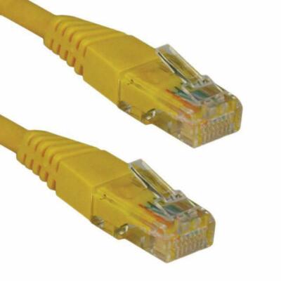 1 geformtes Tripp Lite Cat5e 350 MHz Patchkabel (RJ45 M/M)   gelb, 6 Fuß. (N002-0