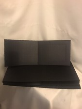 Black Cardboard 5x7/4x6 Photo Folders - Set Of 35 - Woven Look Texture - New