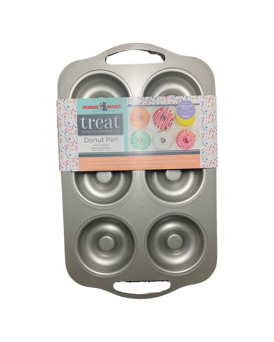 Nordic Ware Silver Donut Pan NEW - Main Image