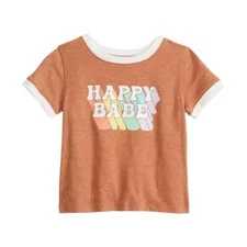 Happy Babe 70s T-Shirt Tee 3 Months Baby Shower Christmas Gift Jumping Beans New