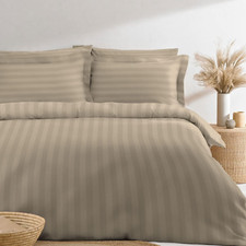 Cotton King Duvet Cover Set, 300 Thread Count Long Staple Cotton Sateen Weave wi