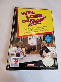 Win Lose or Draw - NES Nintendo With Original Box+ Game + Manual+ Game Sleeve