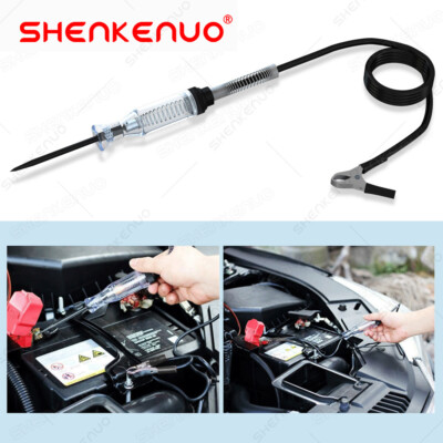 Car Voltage Circuit Tester For 6V/12/24V System Long Probe Continuity Test Light