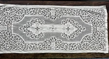 Vintage Beige Lace Dresser Table Scarf Runner 14 x 34