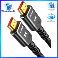 Hdmi Kabel 2M 8K 60Hz 48Gbps Highspeed Earc Hdcp 2.2 2.3 FüR PS5 Monitor