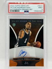 23-24 Topps Mercury Victor Wembanyama Rookie of the Year Auto /25. #WA-1
