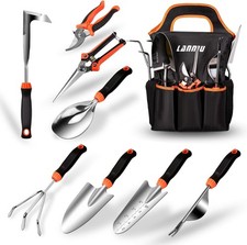 9 Piece Gardening Tool Set - Durable Hand Tools for