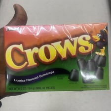 Crows Licorice Flavored Gumdrops 6.5 oz Theater Box (1-Box) - Ships Free