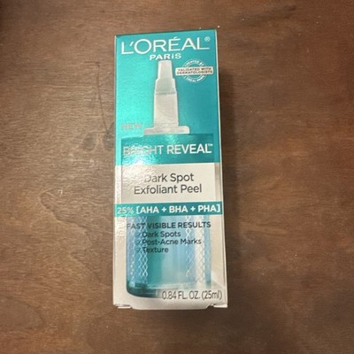 L'Oreal Exfoliant Peel Bright Reveal 25% AHA, BHA, PHA Acids Reduces Dark Spots