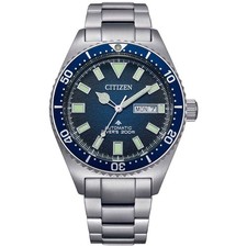 Citizen Men's Watch Promaster Automatic Blue Dial Steel Bracelet NY0129-58L