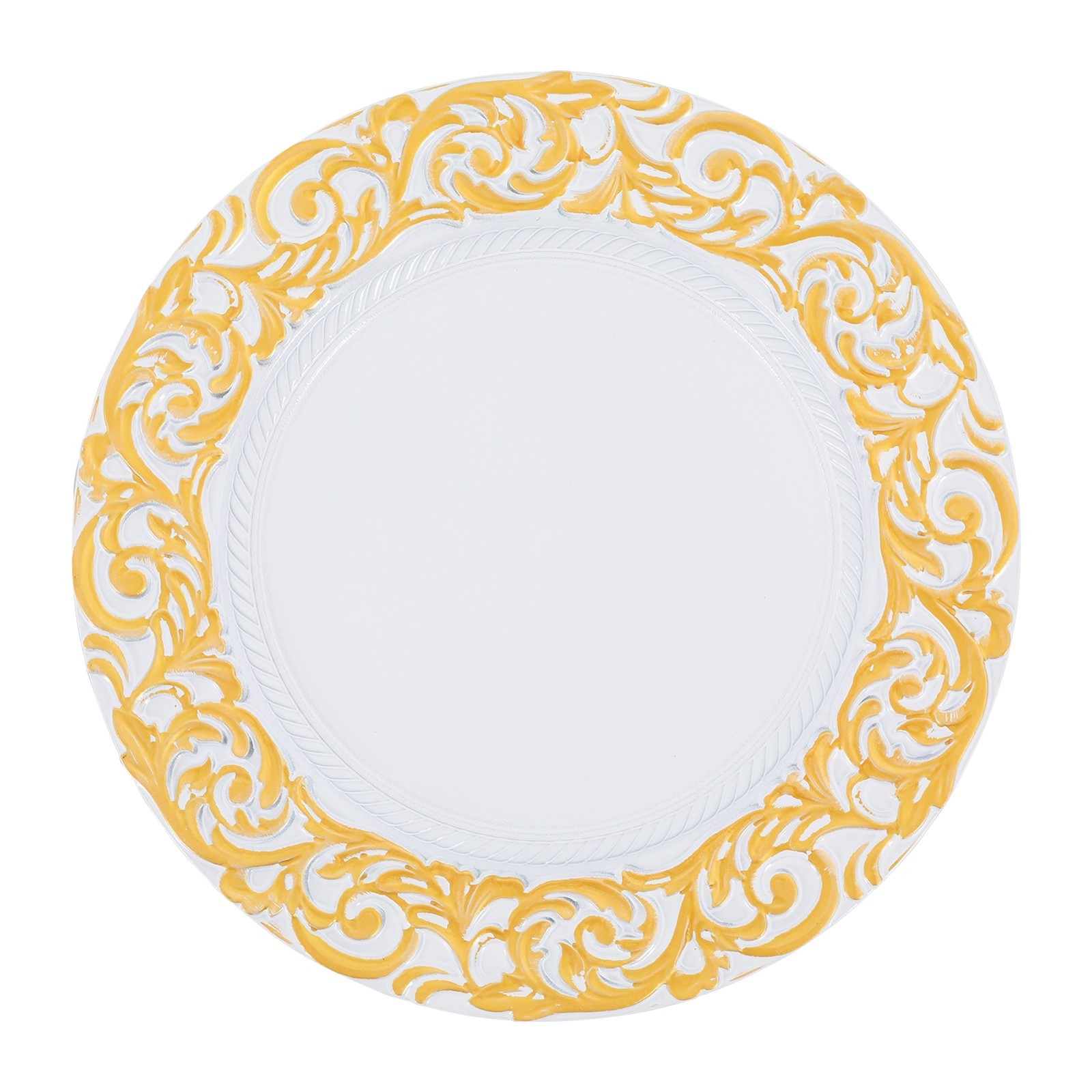 50pcs Antique Charger Plates, Charger Plates Decorative Plate For Table Dinner