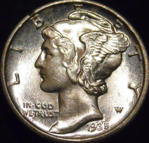 1935-P Mercury Dime Gem BU Uncirculated