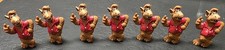 Lot Of 7 Bully Alien Alf Figures Let's Party Red Shirt 1988 W. Germany Excellent