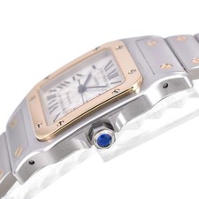 CARTIER Santos Galve W20058C4 SS/YG Silver Dial Automatic Men's Watch A#146140 3