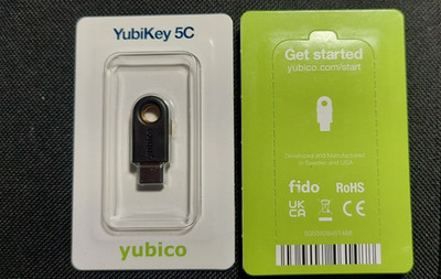 Yubico YubiKey 5C (USB-C) FIDO2 / U2F Security Key | Brand New Sealed