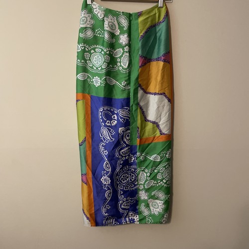Zara Skirt Womens Small Bohemian Chic Patchwork Floral Beach Vacation Wrap - Picture 6 of 9
