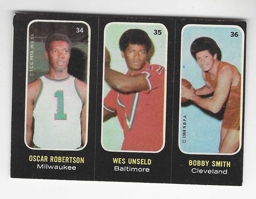 Robertson 34, Unseld 35, Smith 36 1971 Topps Stickers card