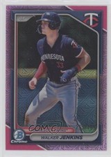 2024 Bowman Chrome Prospects Mega Box Pink Mojo Refractor Walker Jenkins 14ij