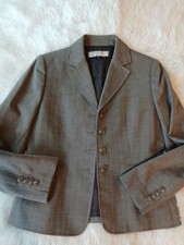 TAHARI Arthur S. Levine Petite Career Pinstripe Blazer - Women's Size 6P - Gray