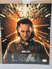 Tom Hiddleston Signed 8x10 Loki Photo With COA