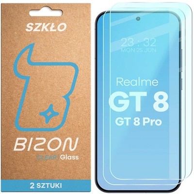2x Schutzglas für Realme GT 8/8 Pro Bizon Displayschutzglas Hartglas Handyglas