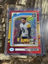 Troy Fautanu 2024 Optic Red Wave Rated Rookie #360