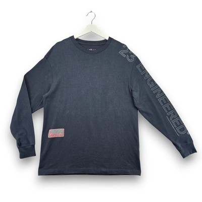 Jordan T-Shirt Men's Black M Long Sleeve 23 Engineered Crew Neck CN3099-010