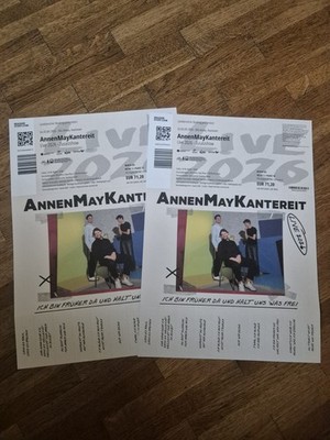 2x AnnenMayKantereit Sitzplatz Tickets O3 Hannover 03.09.2026