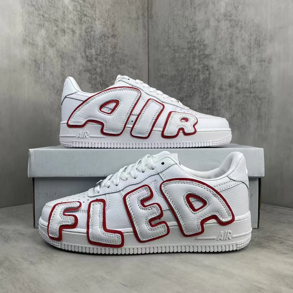 Zapatos deportivos CPFM x Nike Air Force 1 Low Premium blancos rojos para hombre -CK4746-991 Foto 2 de 4