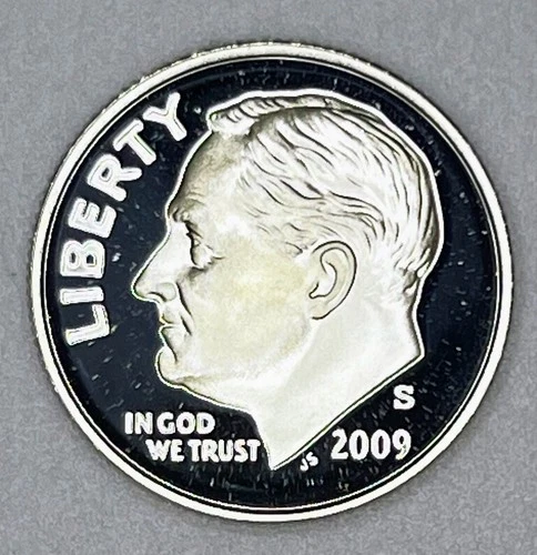 2009-S Proof Silver Roosevelt Dime 90% .900 San Francisco Mint