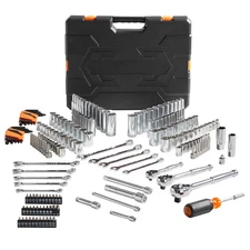 Mechanics Tool Set and Socket Set Deep and Standard Sockets 145/205Pcs with Bits
