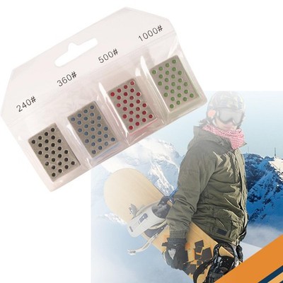 4x einseitiger Diamant Wetzstein für Snowboard Holzbearbeitung Meißel