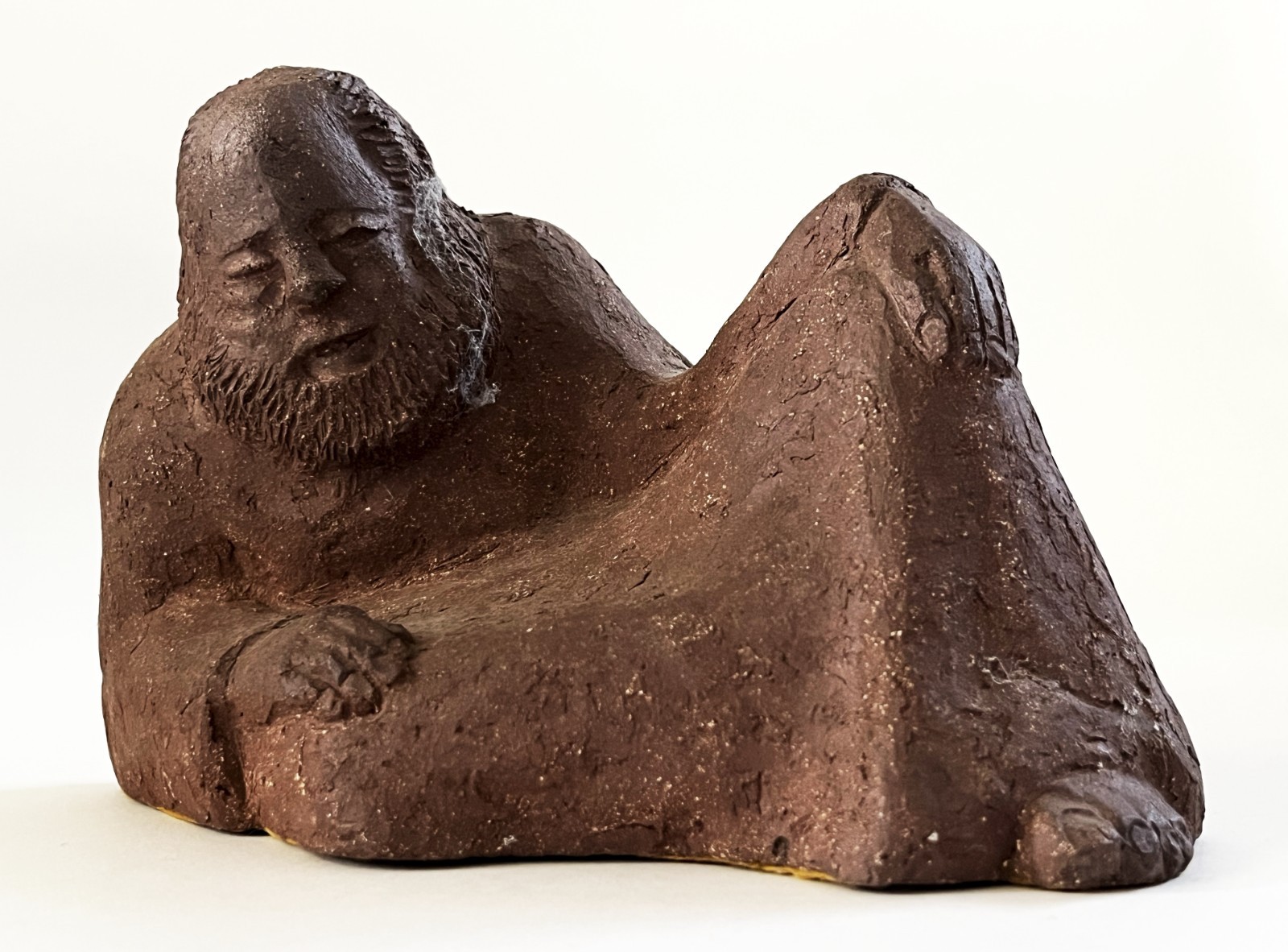 MID CENTURY MODERN SIGNED 1958 MALE STATUE SCULPTURE FIGURE STUDIO ART POTTERY