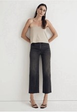 Madewell The Perfect Vintage Wide-Leg Crop Jean Benley Wash , Size 26P