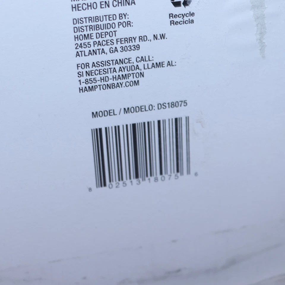 Lámpara de mesa Hampton Bay níquel cepillado 18,5" H DS18075 Foto 2 de 4