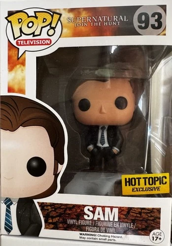 Funko Pop! Television Supernatural Sam FBI Suit Hot Topic #93 Vinyl Figure Box