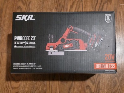Skil PL593801 20V PWRCORE 20 Brushless 3-1/4'' Cordless Planer (Tool Only) New