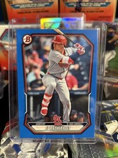 2026 Bowman Prospects JJ Wetherholt BCP-115 Blue Scorecard Parallel /150