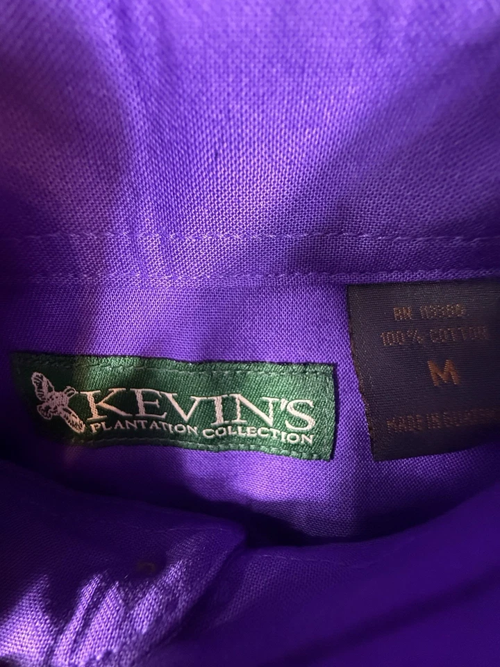 NWT Kevin’s Plantation Hunting Shirt Long Sleeve Shooting Youth Medium Purple - Image 3 of 4