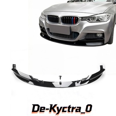 für BMW 3er F30 F31 2011-2019 Spoilerlippe Sport Look schwarz hochglänzend
