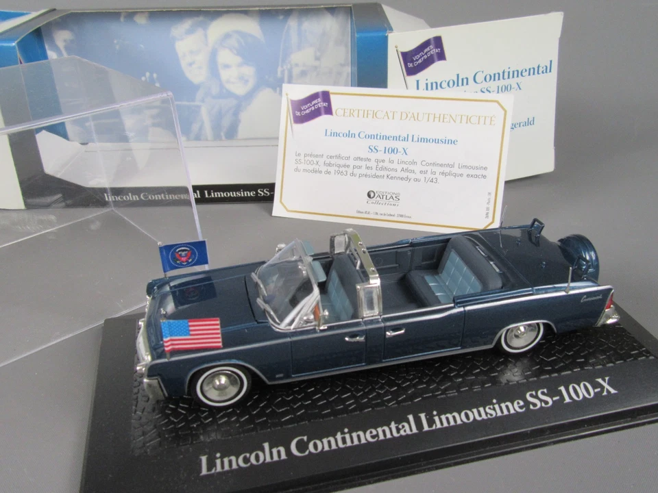 D218 NOREV Editions Atlas Lincoln Continental Limousine SS-100-X 1961_Scatola - Immagine 2 di 4