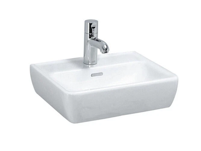 LAUFEN PRO A Handwaschbecken, 1 Hahnloch, mit Überlauf, 450x340mm, - Bild 2 von 4