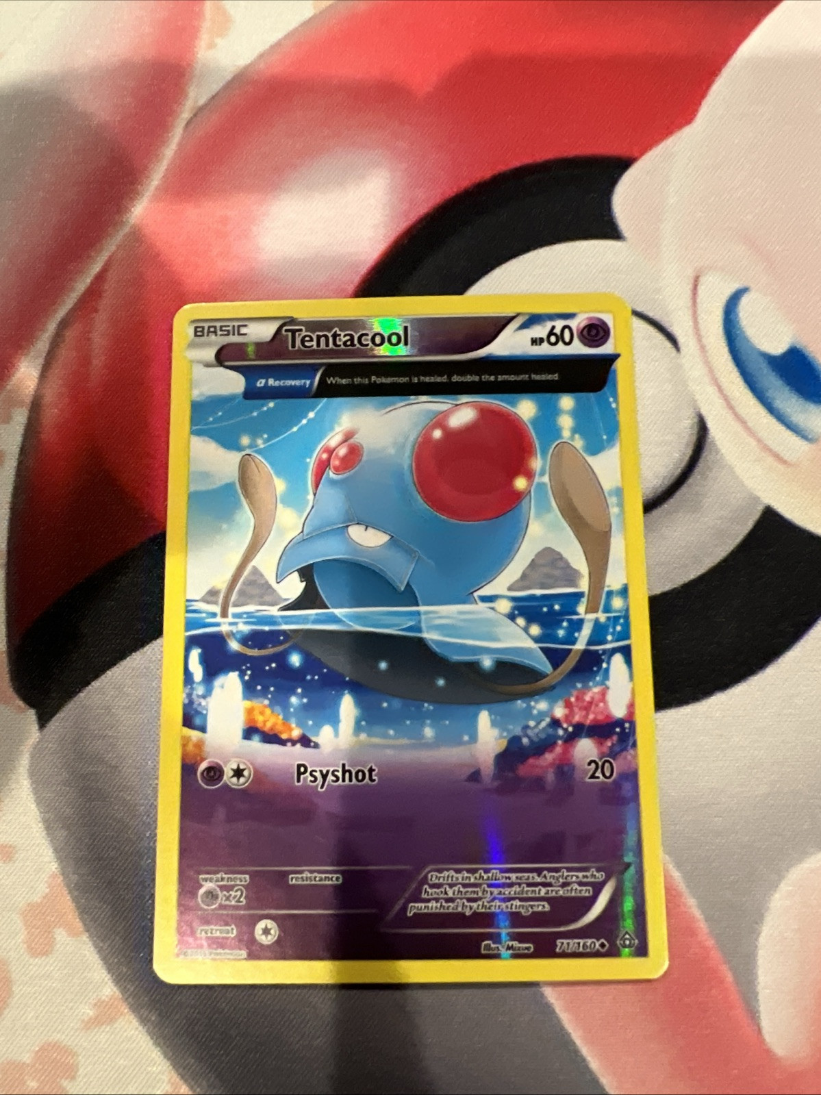 Pokemon - Tentacool - 71/160 - Uncommon - Reverse Holo - XY - Primal Clash - NM