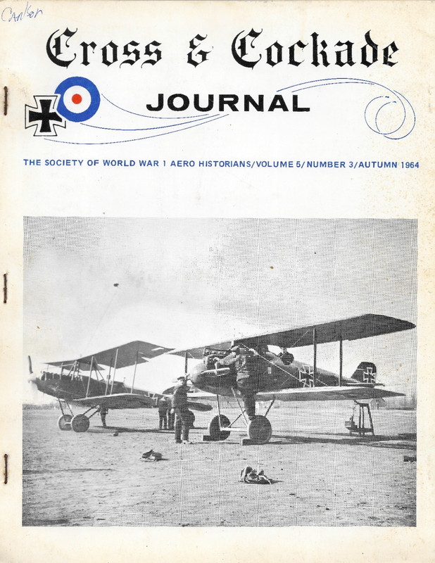 Cross & Cockade Journal Vol 5  #3 AUTUMN 1964