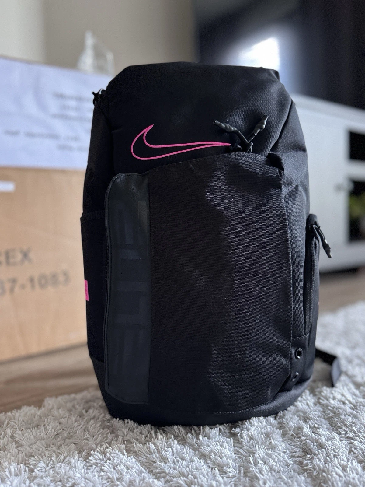 Backpack Elite Nike Black Pink Basketball School Football Soccer Mochila Morral