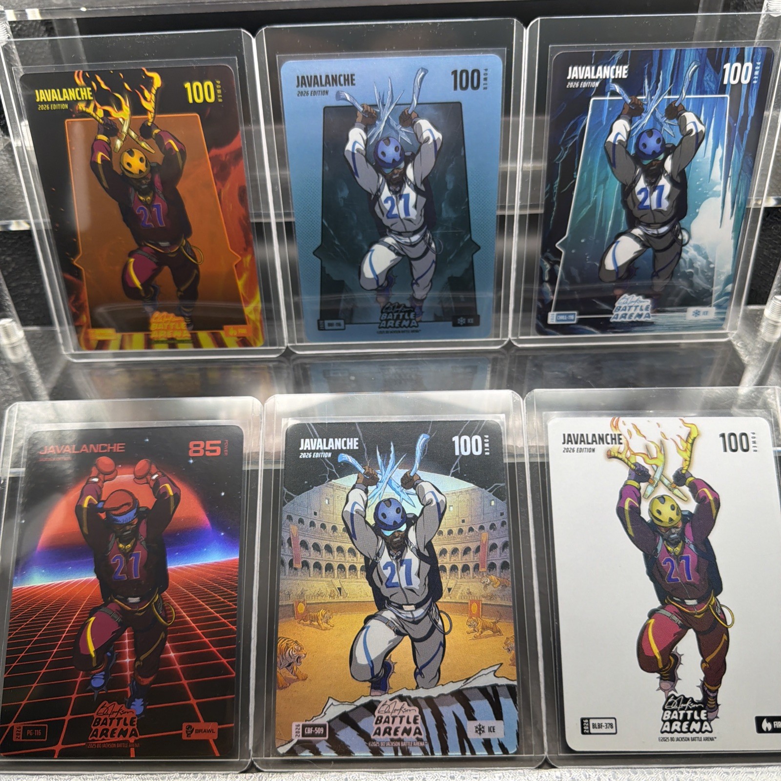 2026 Bo Jackson Battle Arena `Griffey Set` Javalanche Lot Of 6 Jamal Murray